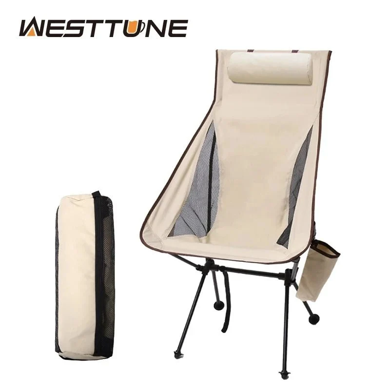 Chaise de camping pliante 1,3kg en tissu oxford 600D "WESTTUNE - Confortable camping chair"