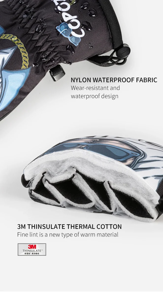 Gants de ski épais pour l'hiver -30℃ "COPOZZ - Snow 20600"