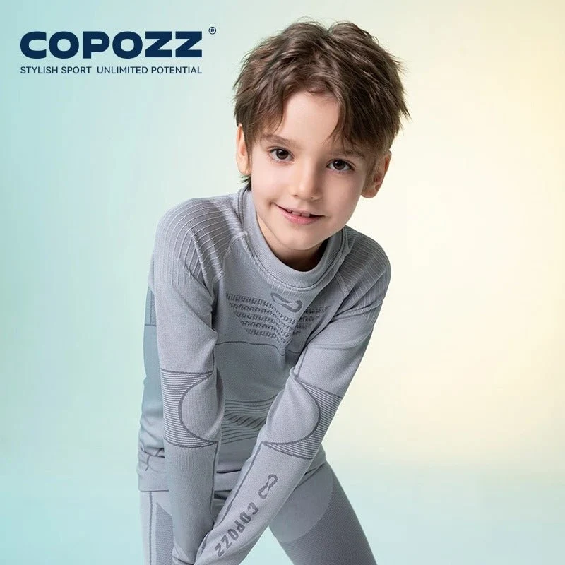 Ensemble de sous-vêtement thermique 3D en thermolite pour enfant "COPOZZ - 23305"