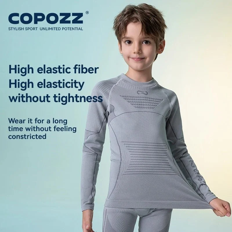 Ensemble de sous-vêtement thermique 3D en thermolite pour enfant "COPOZZ - 23305"