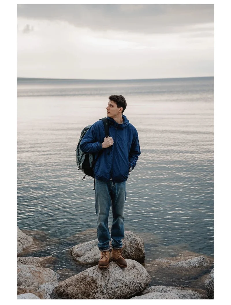 Veste de randonnée coupe-vent avec traitement hydrofuge pour homme "SIMWOOD - SM130288"