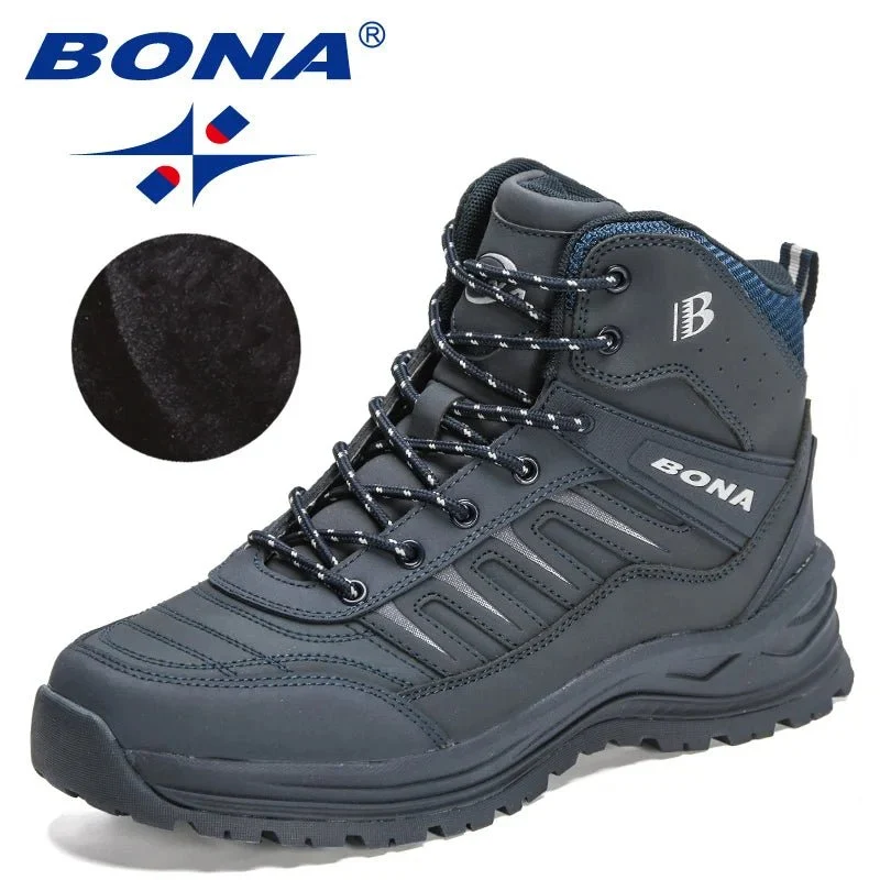 Chaussures de randonnée avec doublure en peluche pour homme et femme "BONA - 36879"