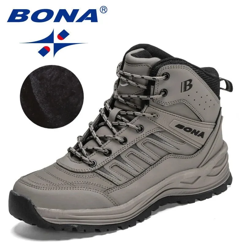 Chaussures de randonnée avec doublure en peluche pour homme et femme "BONA - 36879"