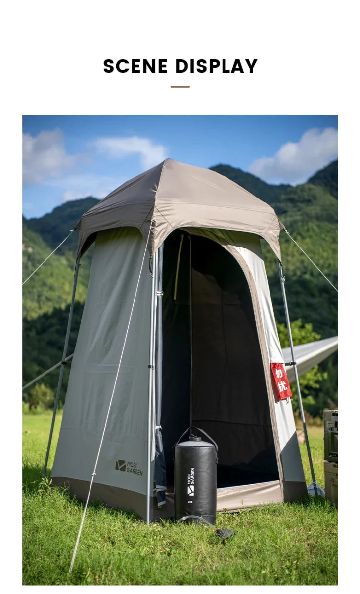 Douche portable solaire de camping avec pompe à pied 1kg "MOBI GARDEN - NX22671039"