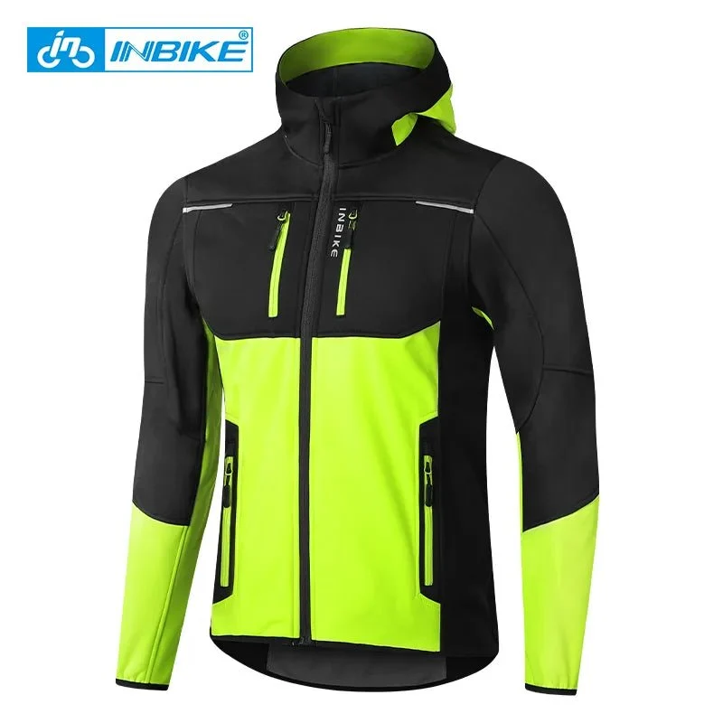 Veste de cyclisme / parka chaude avec capuche pour homme "INBIKE - WJ607"
