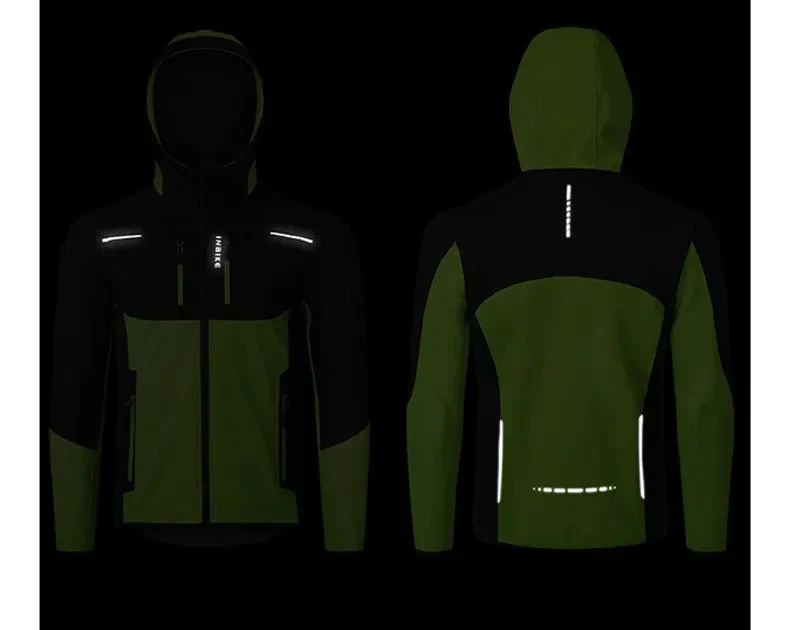 Veste de cyclisme / parka chaude avec capuche pour homme "INBIKE - WJ607"