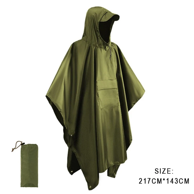 Poncho de pluie 3 en 1 imperméable avec poche centrale "Anyoo - TLM181 pocket series"