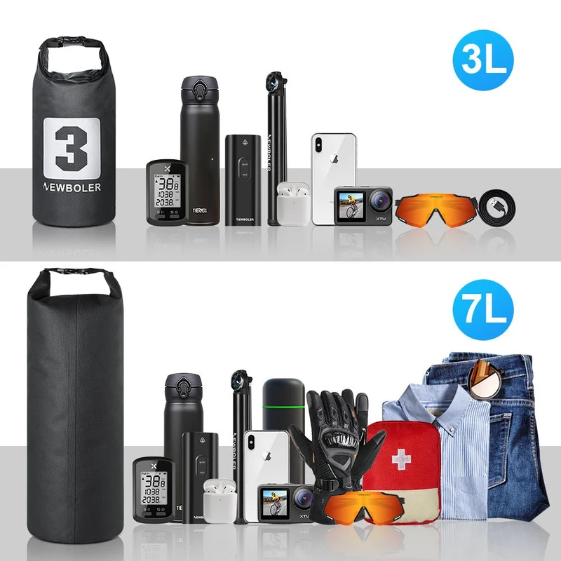 Sacoche de vélo 100% imperméable sur fourche de vélo 5L "NEWBOLER - BAG204"
