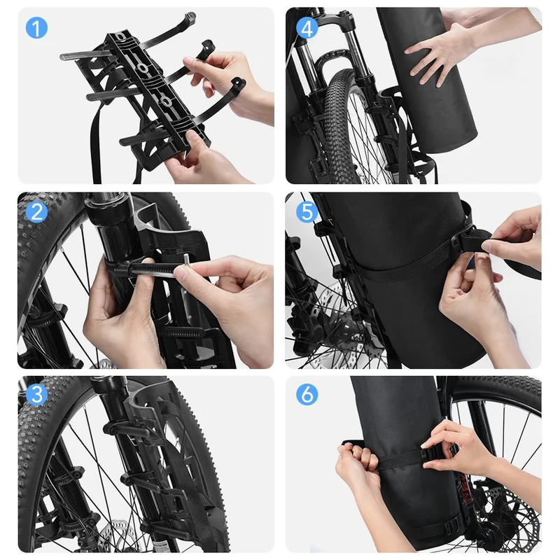 Sacoche de vélo 100% imperméable sur fourche de vélo 5L "NEWBOLER - BAG204"