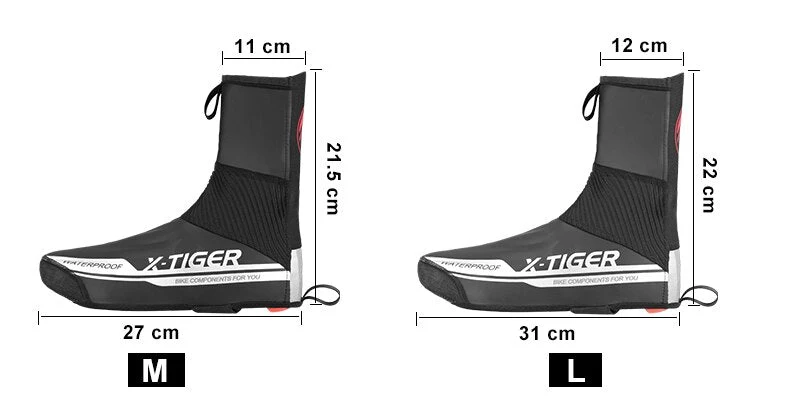 Couvre-chaussures de vélo imperméable & réfléchissant "X-TIGER - Shoes cover"