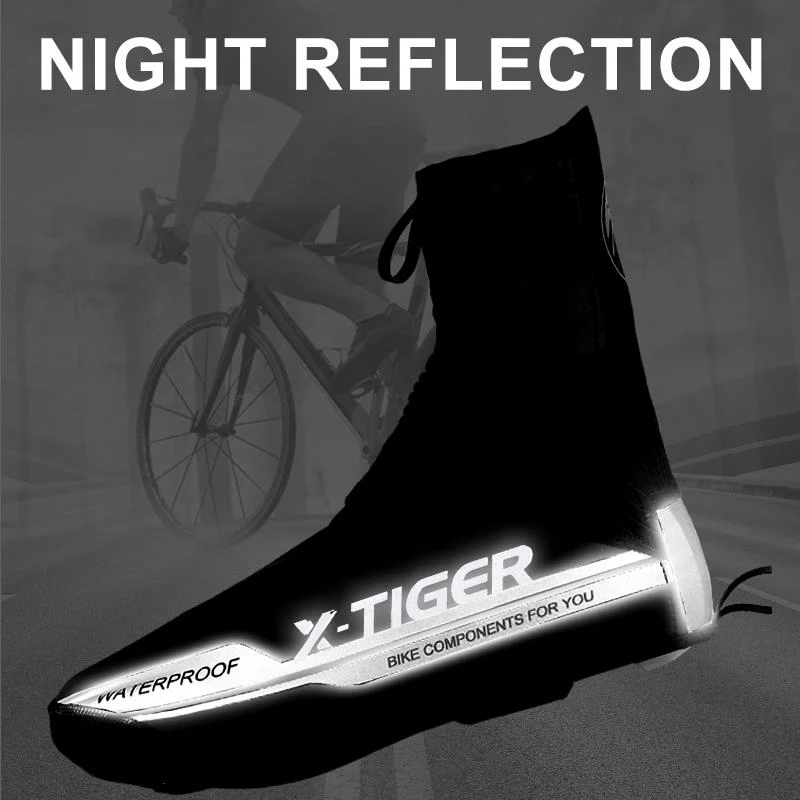 Couvre-chaussures de vélo imperméable & réfléchissant "X-TIGER - Shoes cover"