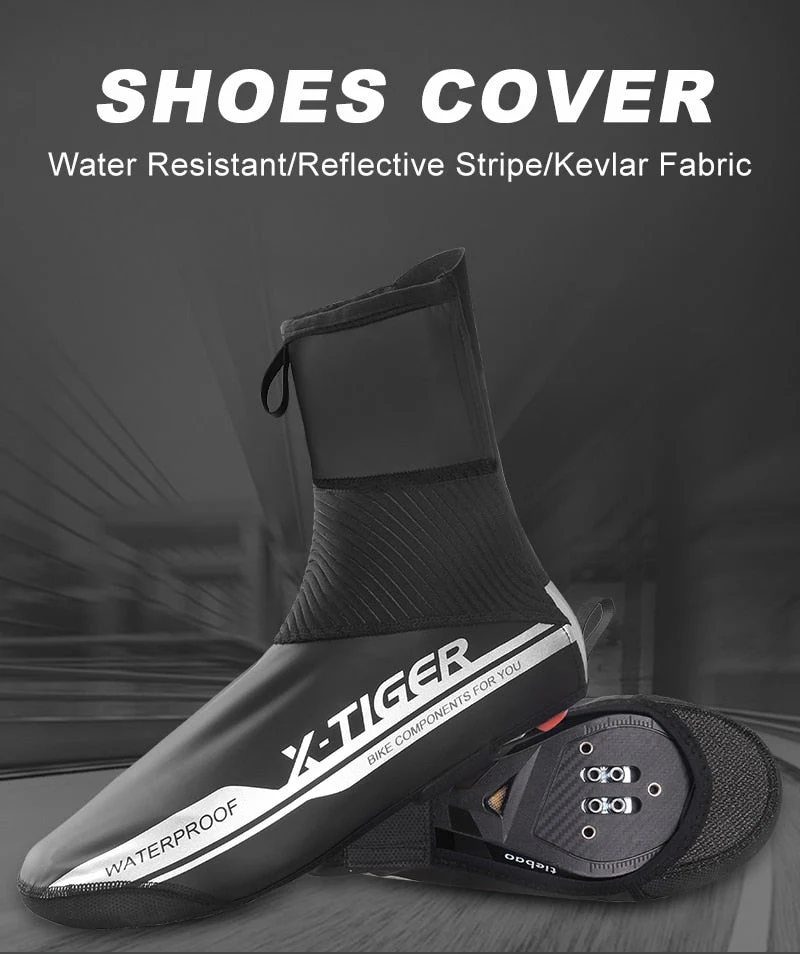 Couvre-chaussures de vélo imperméable & réfléchissant "X-TIGER - Shoes cover"