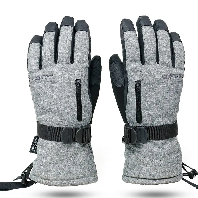 Gants de ski imperméables avec poche et compatibilité tactile "COPOZZ - Insultate"