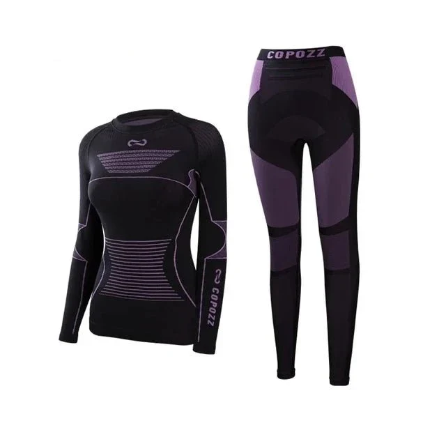 Ensemble de sous-vêtements en thermolite pour femme "COPOZZ – Sportswear 22307"
