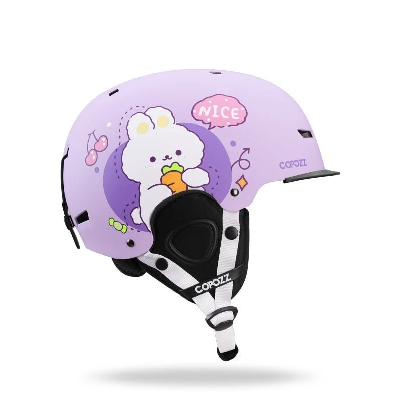 Casque de ski moulé intégralement pour enfants / adultes 51-58cm "COPOZZ - Fuzz"