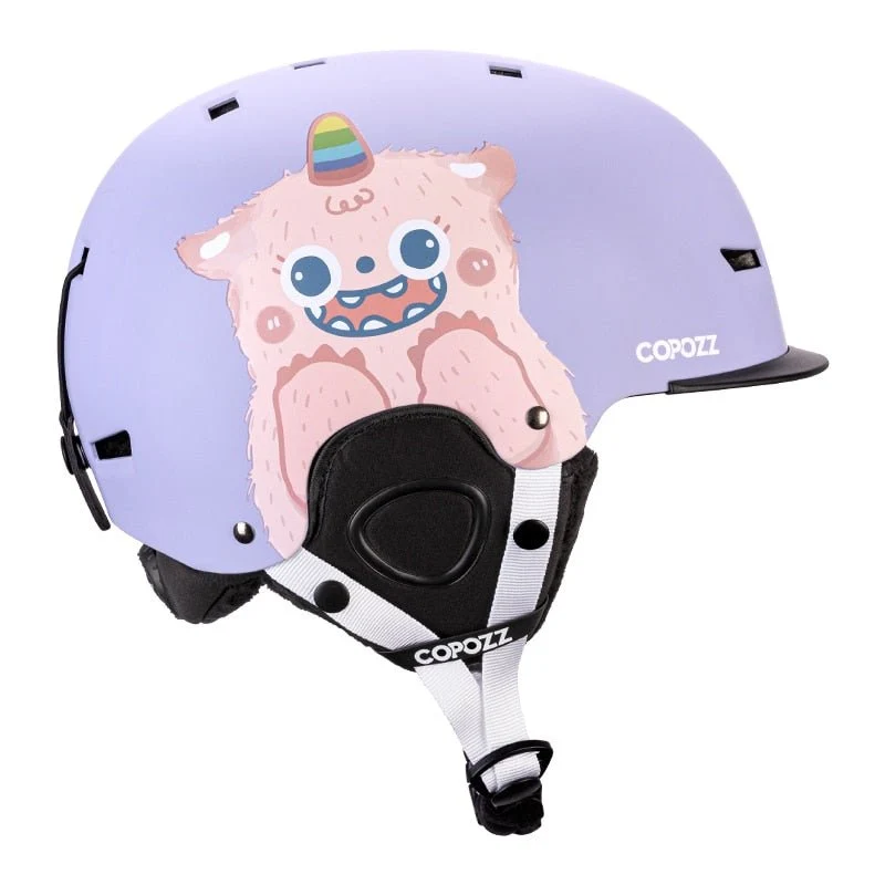 Casque de ski moulé intégralement pour enfants / adultes 51-58cm "COPOZZ - Fuzz"