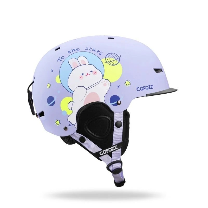 Casque de ski moulé intégralement pour enfants / adultes 51-58cm "COPOZZ - Fuzz"