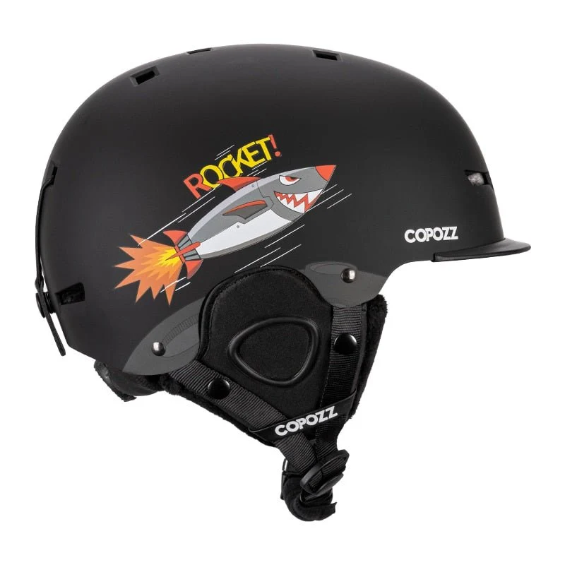 Casque de ski moulé intégralement pour enfants / adultes 51-58cm "COPOZZ - Fuzz"