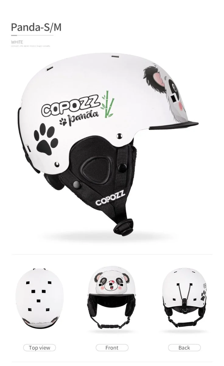 Casque de ski moulé intégralement pour enfants / adultes 51-58cm "COPOZZ - Fuzz"