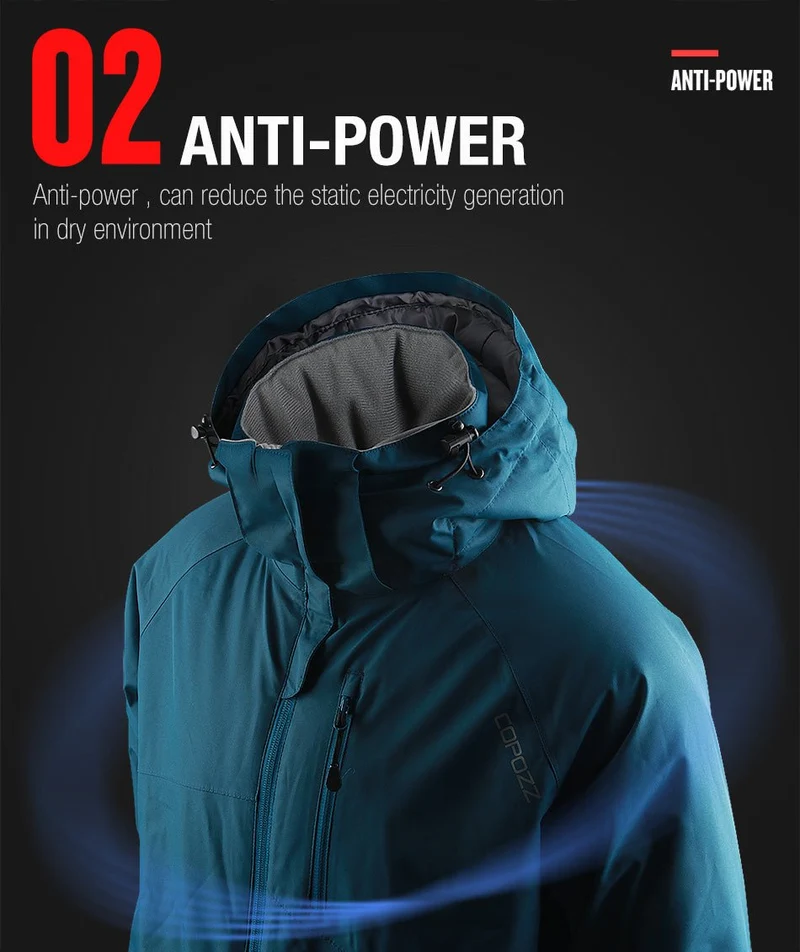Parka chaude & imperméable à capuche pour homme "COPOZZ – SJK"