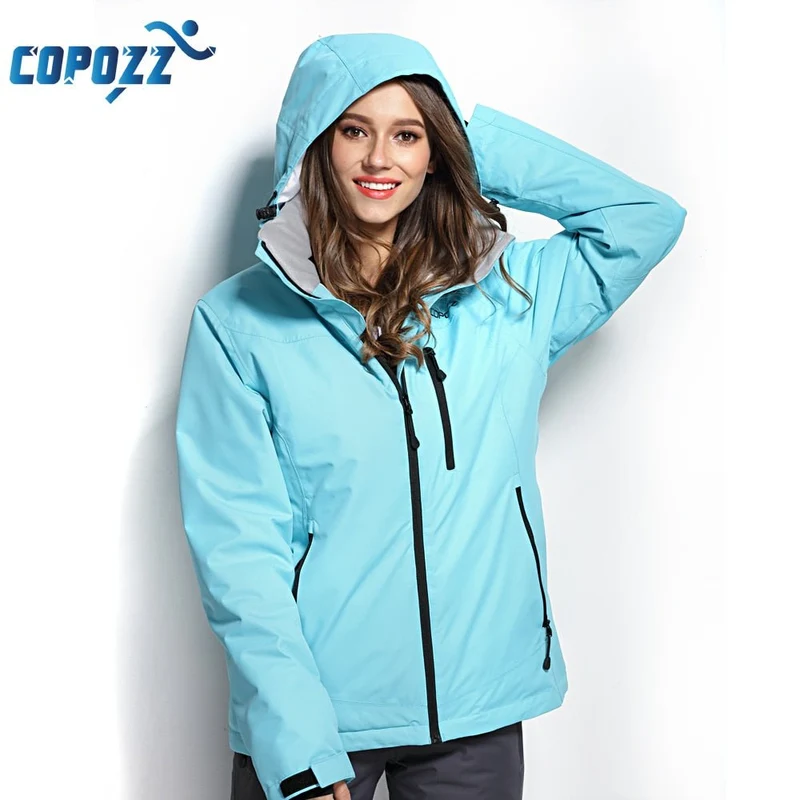 Veste de ski / manteau d'hiver chaud & imperméable pour femme "COPOZZ – SPT Ski suit"