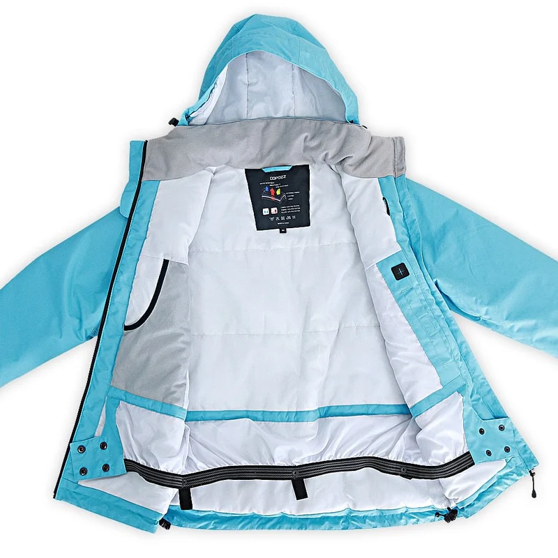 Veste de ski / manteau d'hiver chaud & imperméable pour femme "COPOZZ – SPT Ski suit"