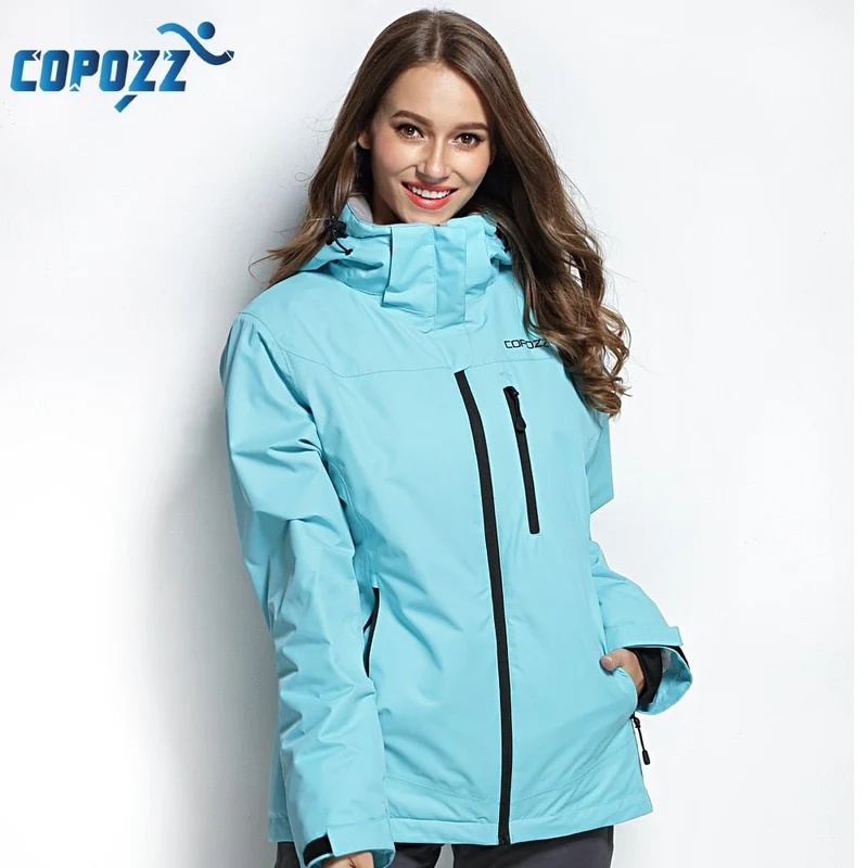 Veste de ski / manteau d'hiver chaud & imperméable pour femme "COPOZZ – SPT Ski suit"