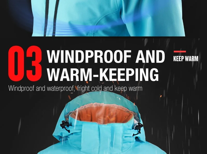 Veste de ski / manteau d'hiver chaud & imperméable pour femme "COPOZZ – SPT Ski suit"