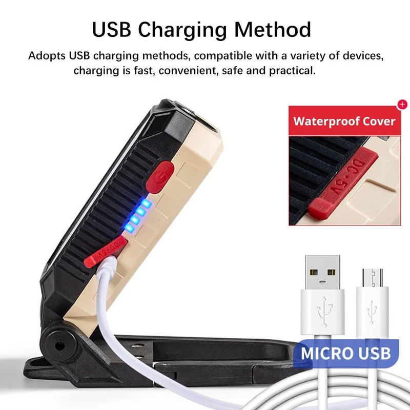 Lampe de poche portable à LED rechargeable par USB 180g "XIWANGFIRE - T6"