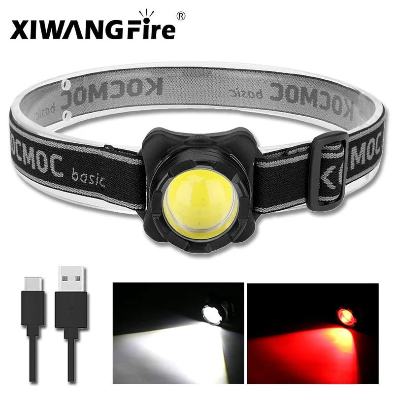 Mini-lampe frontale portable avec batterie 550mah intégrée 50g "Kocmoc - Basic"