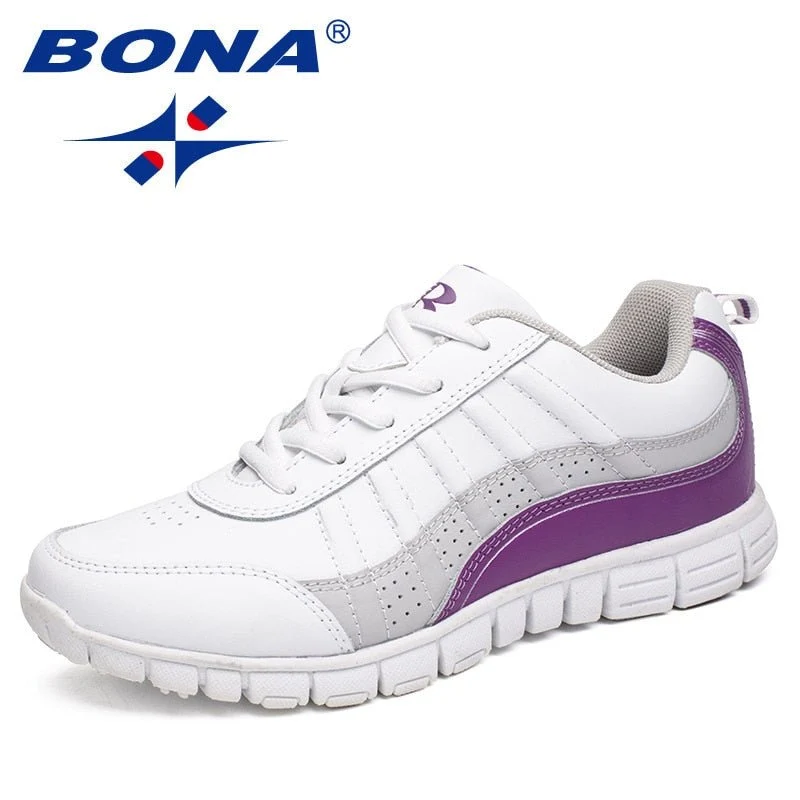 Chaussures de marche / course à lacets pour femme taille 36-41 "BONA – Casual sport"