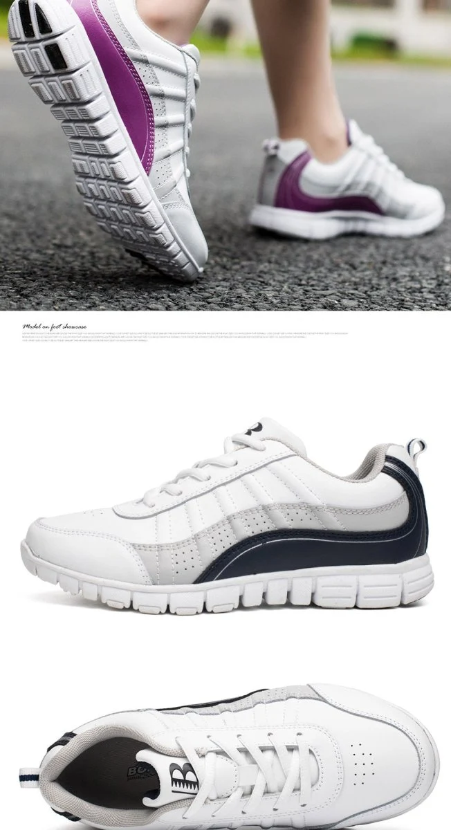 Chaussures de marche / course à lacets pour femme taille 36-41 "BONA – Casual sport"