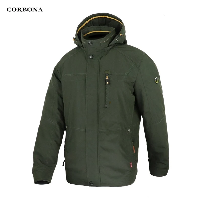 Parka d'hiver coupe-vent avec capuche pour homme 1,2kg "CORBONA – N-BX031"