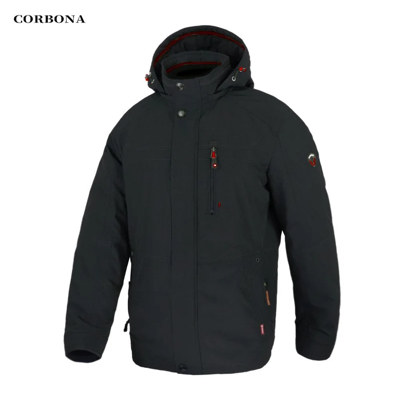 Parka d'hiver coupe-vent avec capuche pour homme 1,2kg "CORBONA – N-BX031"