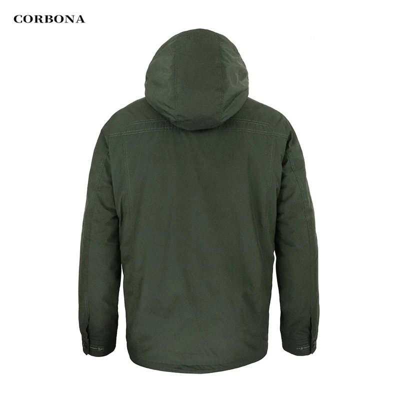 Parka d'hiver coupe-vent avec capuche pour homme 1,2kg "CORBONA – N-BX031"
