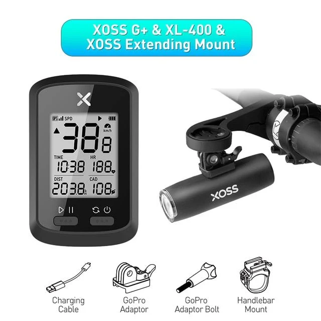 Feu avant de vélo étanche & rechargeable par USB à partir de 120g "XOSS – XL400"