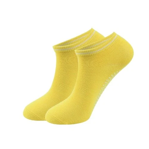 Chaussettes courtes antidérapantes en coton pour femme "Ug sports -Yoga Socks"