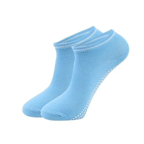 Chaussettes courtes antidérapantes en coton pour femme "Ug sports -Yoga Socks"
