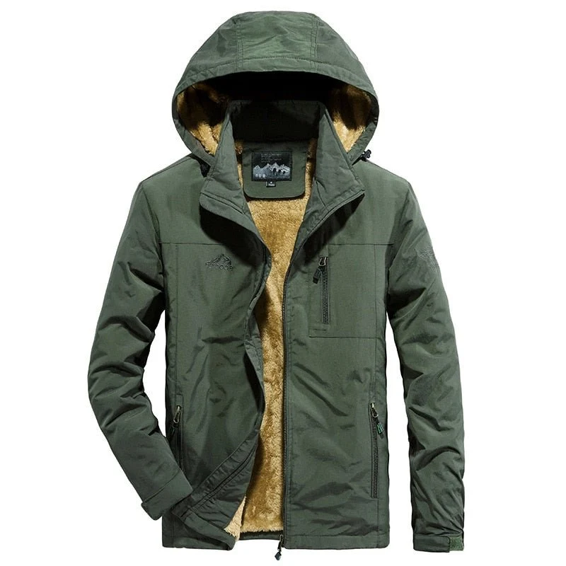 Parka d'hiver et imperméable décontractée en polaire pour homme 700g "TELLHIGH - Bomber outdoor"