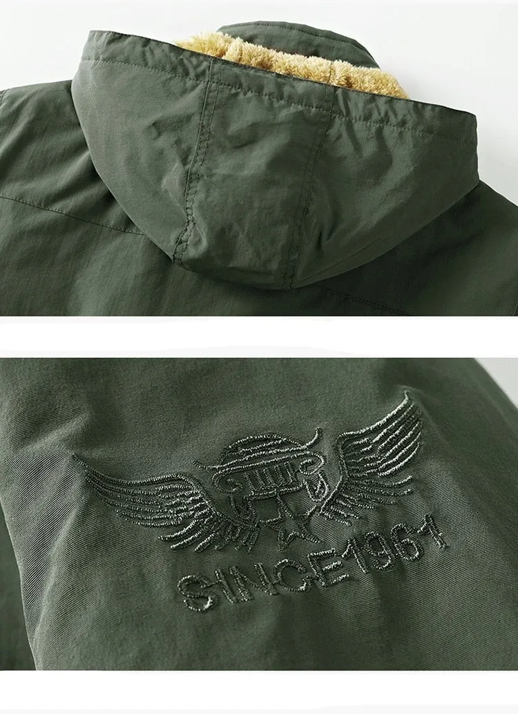 Parka d'hiver et imperméable décontractée en polaire pour homme 700g "TELLHIGH - Bomber outdoor"