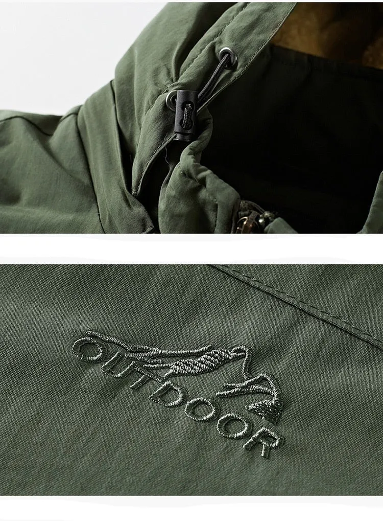 Parka d'hiver et imperméable décontractée en polaire pour homme 700g "TELLHIGH - Bomber outdoor"