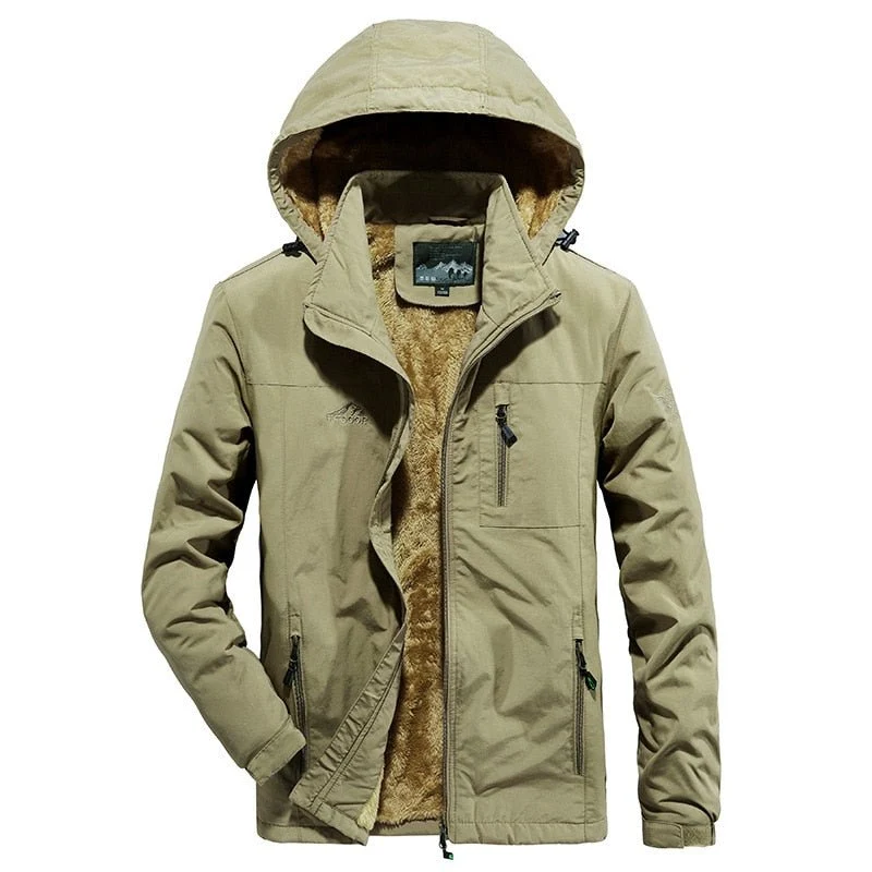 Parka d'hiver et imperméable décontractée en polaire pour homme 700g "TELLHIGH - Bomber outdoor"