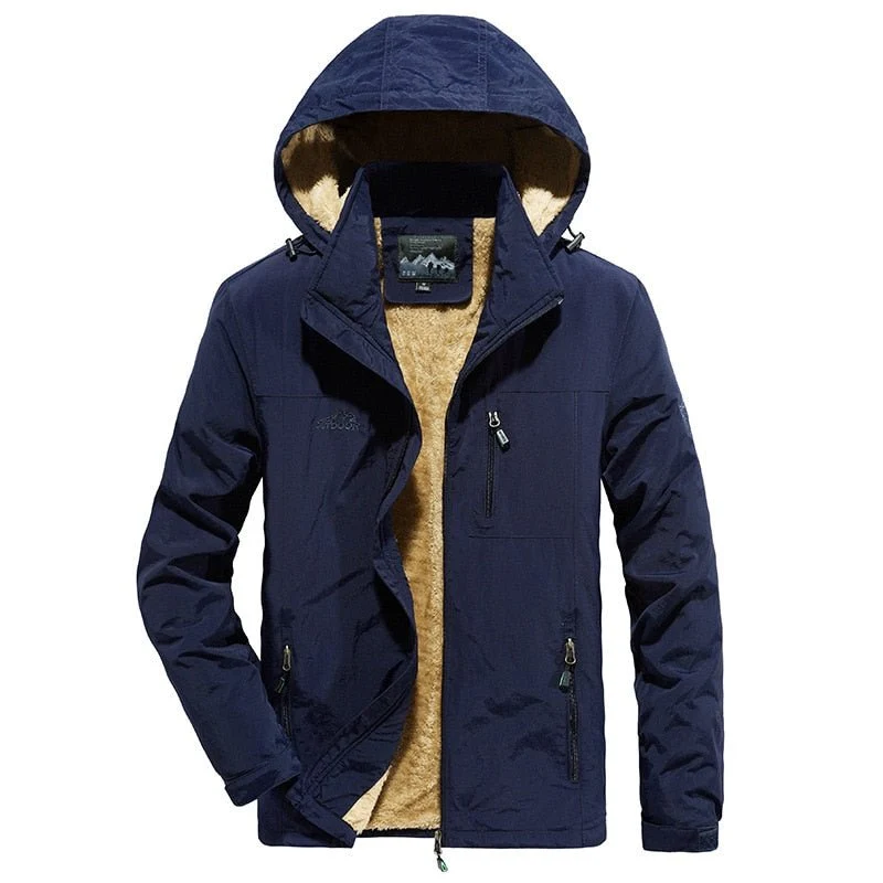 Parka d'hiver et imperméable décontractée en polaire pour homme 700g "TELLHIGH - Bomber outdoor"