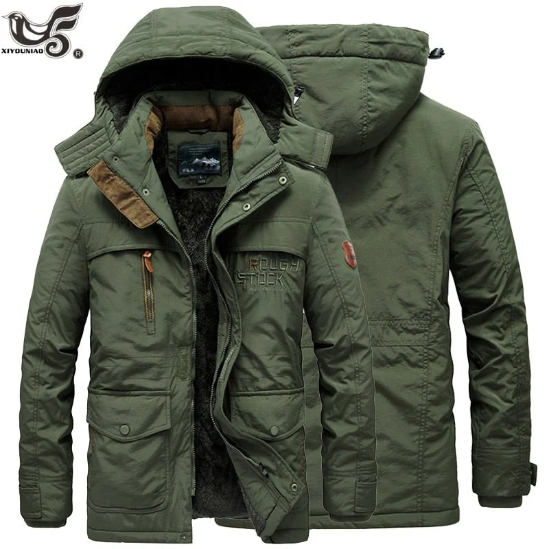Parka en polaire avec capuche détachable doublure en coton "Jp Vogue - Rought Stock"