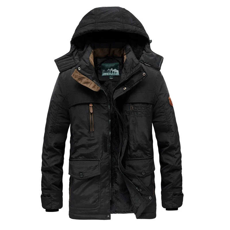 Parka en polaire avec capuche détachable doublure en coton "Jp Vogue - Rought Stock"