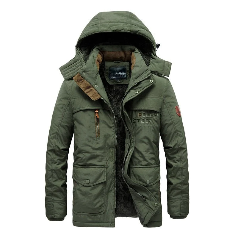 Parka en polaire avec capuche détachable doublure en coton "Jp Vogue - Rought Stock"