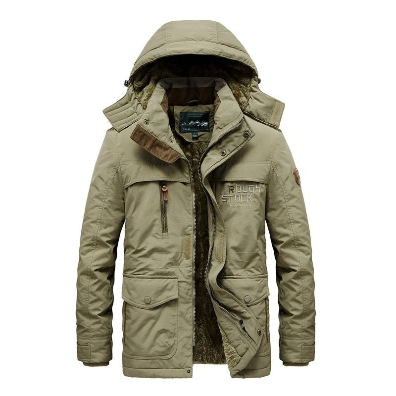 Parka en polaire avec capuche détachable doublure en coton "Jp Vogue - Rought Stock"