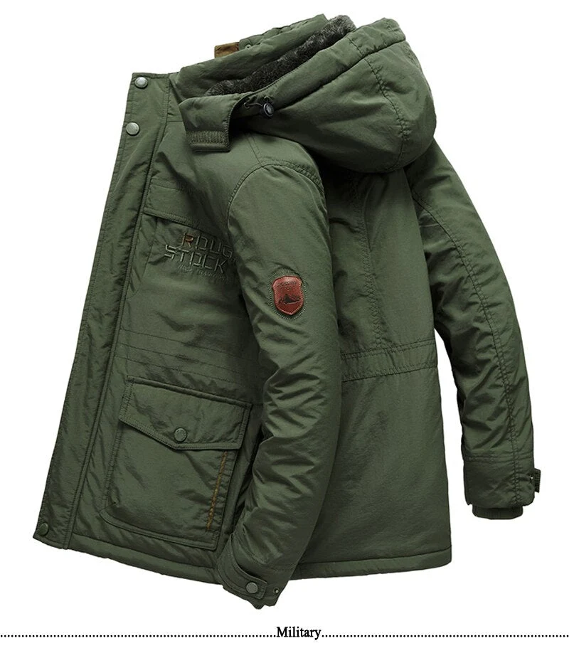 Parka en polaire avec capuche détachable doublure en coton "Jp Vogue - Rought Stock"