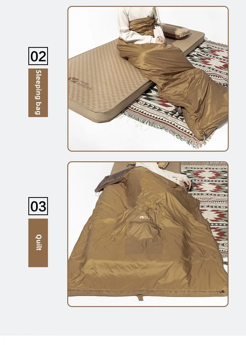 Poncho / sac de couchage 2 en 1 confort 10°C 750g "Mobi Garden - Outdoor cloak"