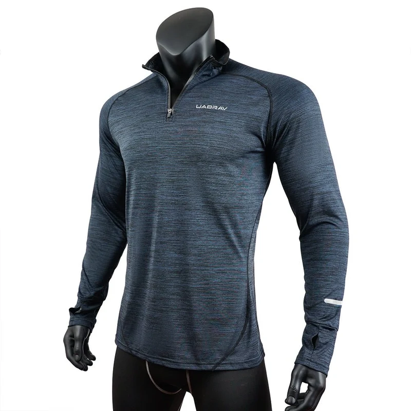T-Shirt de sport extensible à manches longues pour homme "Rashguard - Uabrav"